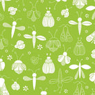 Lucky Bugs Bucket of Bugs Grass Green - 16557 - 43 - Benartex - Nebraska Quilt Company - F2501683