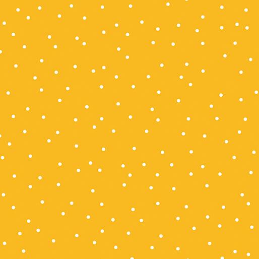Lucky Bugs Dot Dot Marigold/White Yellow - 16443 - 32 - Benartex - Nebraska Quilt Company - F2501670
