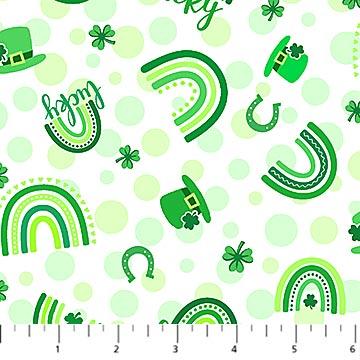 Lucky Irish Blessings Green - 10521 - 10 - Patrick Lose Fabrics - Nebraska Quilt Company - Lucky Irish Blessings Green - 10521 - 10 - Patrick Lose Fabrics