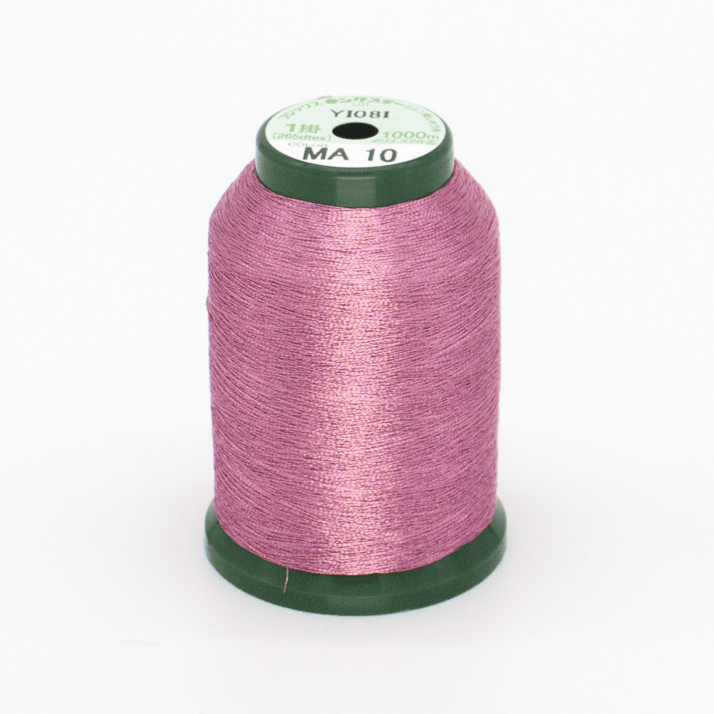 MA10 Carnation Pink Metallic 40wt Kingstar Thread 1000M - Nebraska Quilt Company - NT261733