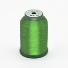 MA25 Leaf Green Metallic 40wt Kingstar Thread 1000M - Nebraska Quilt Company - NT261741