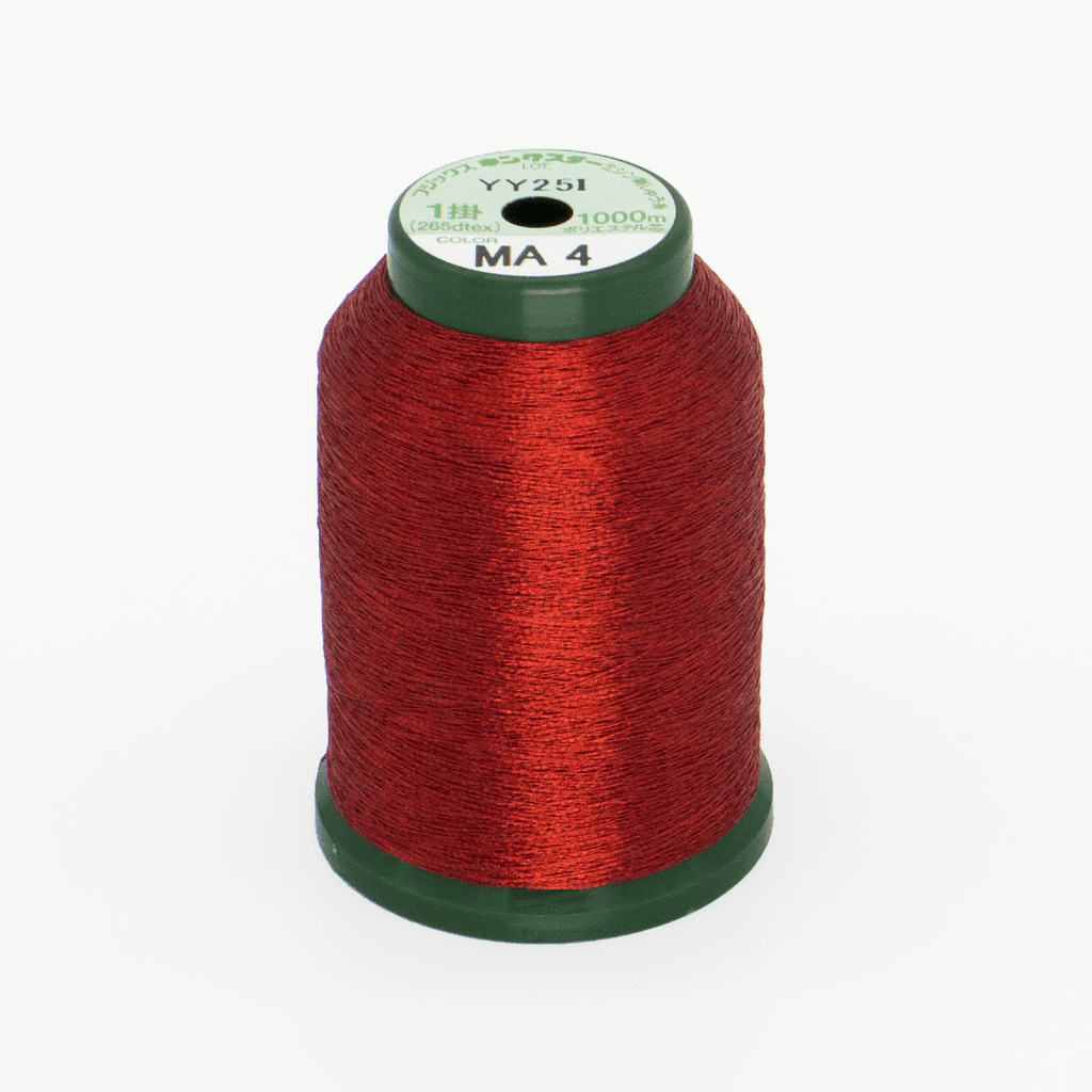 MA4 Red Metallic 40wt Kingstar Thread 1000M - Nebraska Quilt Company - F261728