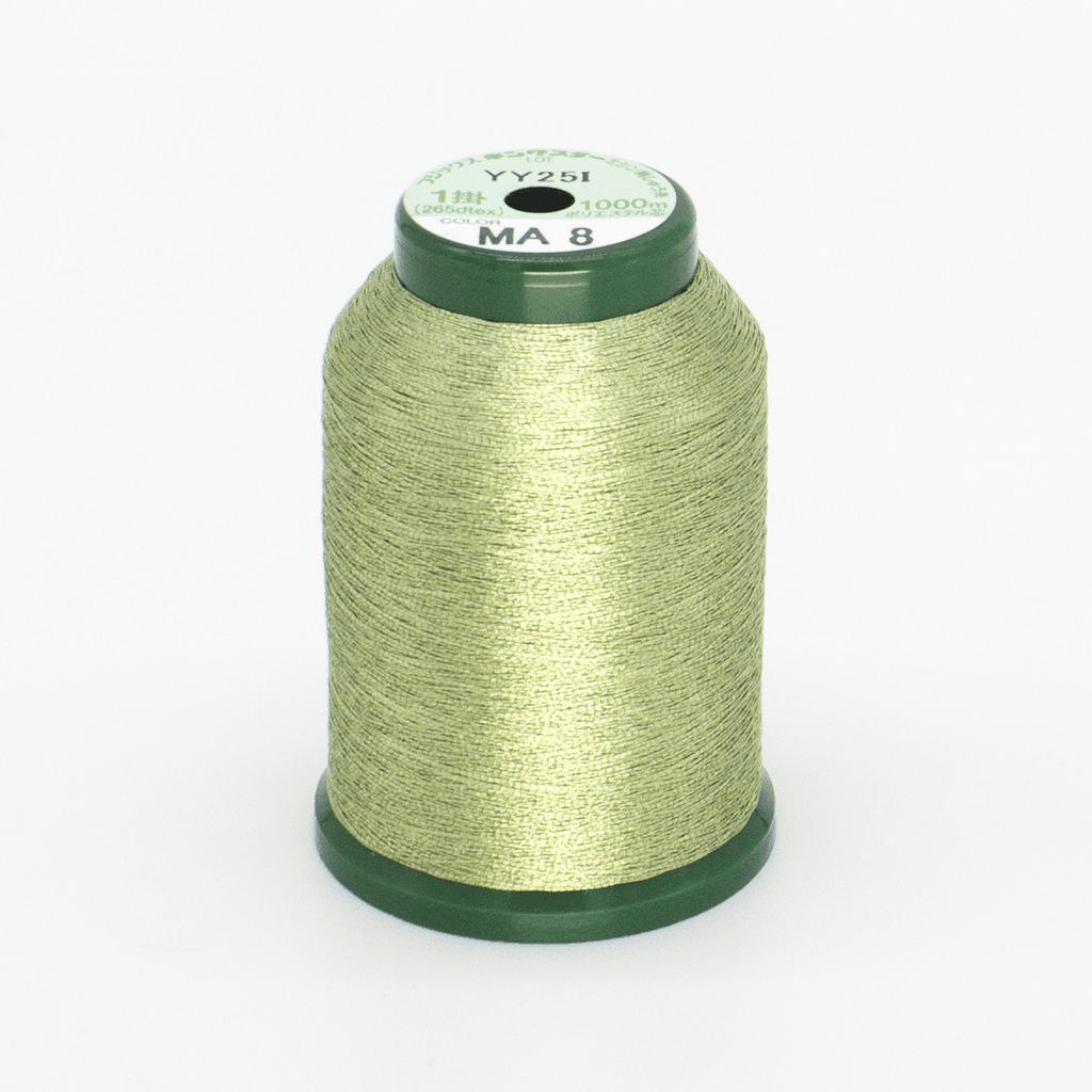 MA8 Pale Green Metallic 40wt Kingstar Thread 1000M - Nebraska Quilt Company - NT261732