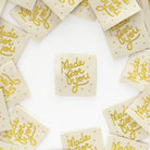 Made for You Gold Woven Labels - Nebraska Quilt Company - N251470