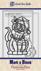 Mark - A - Block Christmas Cats Machine Embroidery Template - Nebraska Quilt Company - N19451