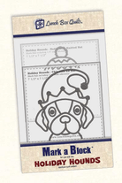 Mark - A - Block Holiday Hounds Machine Embroidery Template - Nebraska Quilt Company - N261195