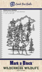 Mark - A - Block Wilderness Wildlife Machine Embroidery Template - Nebraska Quilt Company - N19381