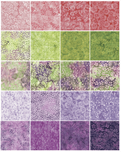 Meadow Hues 2.5" Strips Multi 40 Pieces - Nebraska Quilt Company - PC2403199