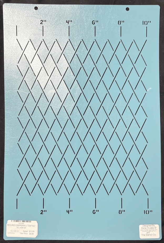MEASURED DIAMONDS 1" [10"X12"] - Nebraska Quilt Company - N15368