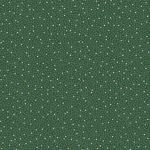 Merry Mix Dots Metallic Green - MASM11118 - G - Maywood Studios - Nebraska Quilt Company - F261168