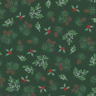Merry Mix Evergreen Metallic Green - MASM11110 - G - Maywood Studios - Nebraska Quilt Company - F261082
