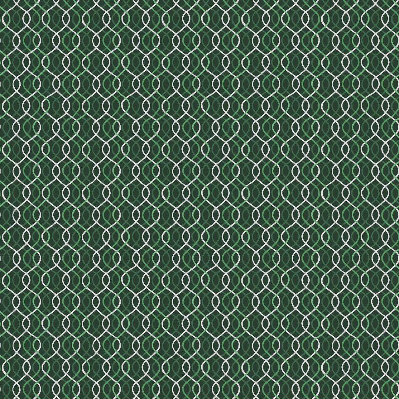 Merry Mix Geometric Metallic Green - MASM11117 - G - Maywood Studios - Nebraska Quilt Company - F261118