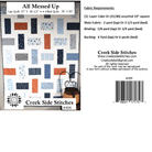 Messed Up Charm Table Runner Pattern - Nebraska Quilt Company - PUB260346