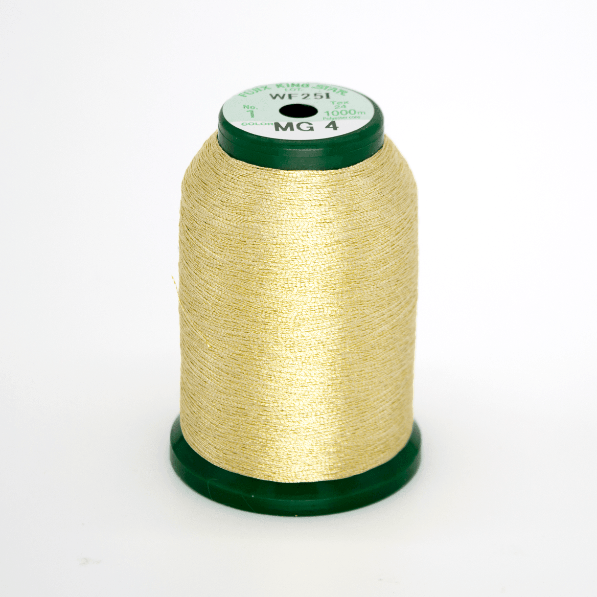 MG4 Champagne Metallic 40wt Kingstar Thread 1000M - Nebraska Quilt Company - NT261746