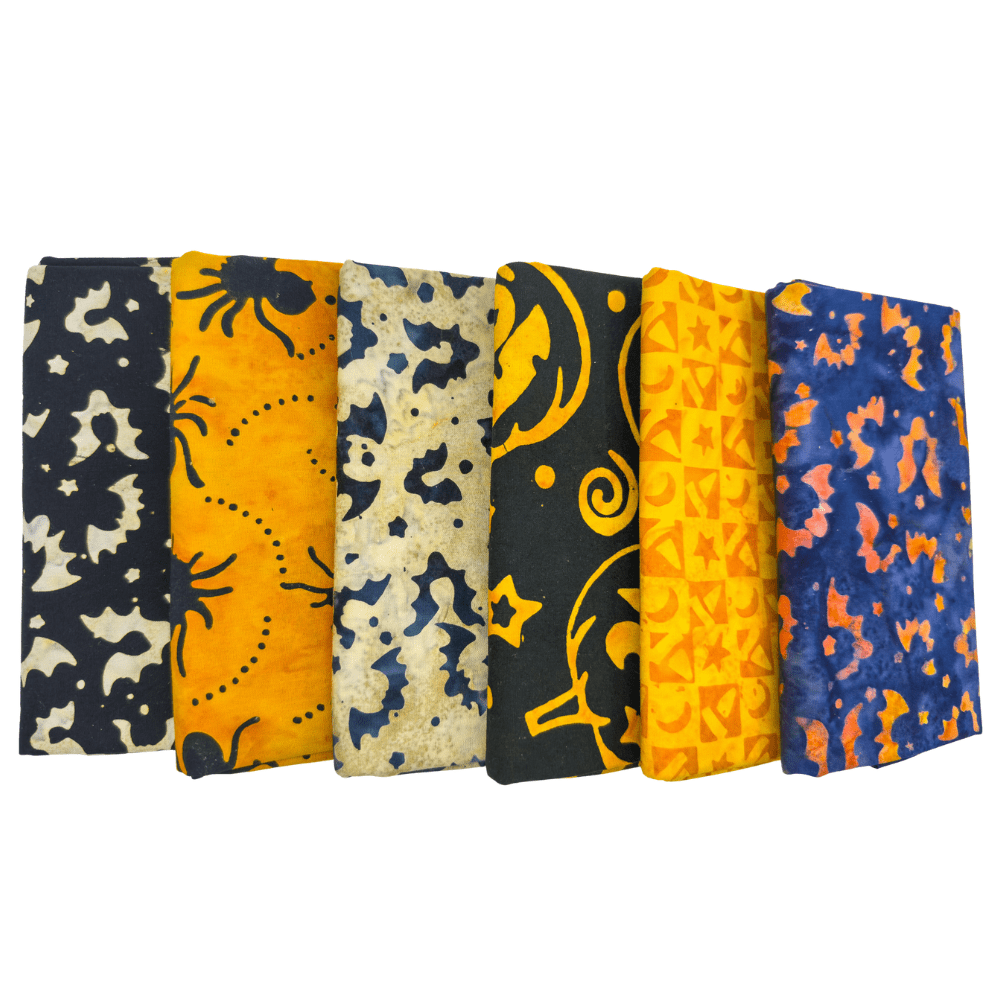 Midnight Magic Half Yard Bundle Multi V2 6 Pieces - Nebraska Quilt Company - PC260294