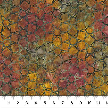 Midnight Savanna II Star Dark Clay Multi - 83612 - 38 - Northcott - Nebraska Quilt Company - F260630
