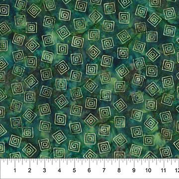 Midnight Savanna II Tilt Squares Evergreen - 83613 - 79 - Northcott - Nebraska Quilt Company - F260638