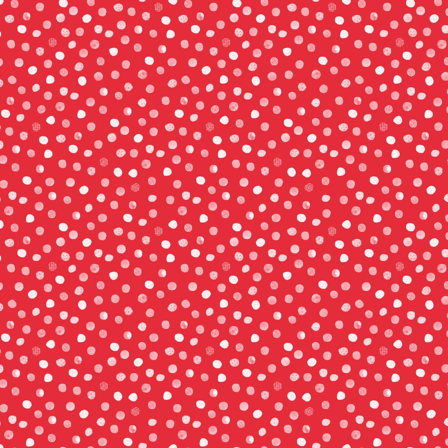 Mini Metropolis Dots Red - 91193 - 26 - Northcott Fabrics - Nebraska Quilt Company - Mini Metropolis Dots Red - 91193 - 26 - Northcott Fabrics