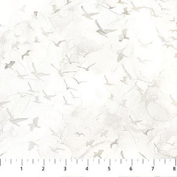 Misty Morning Birds White - DP28651 - 10 - Northcott Fabrics - Nebraska Quilt Company - F251632