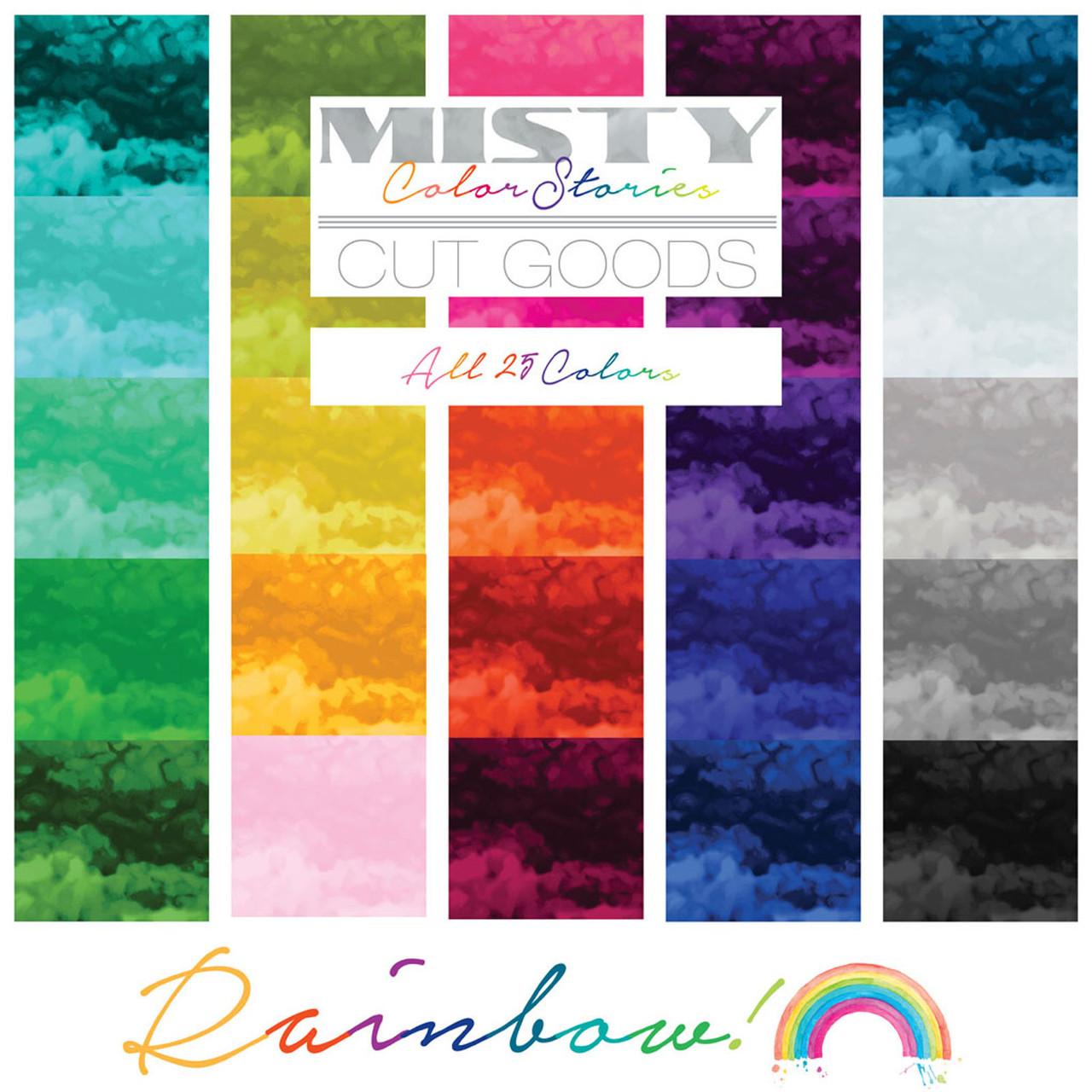 Misty Rainbow 5" Squares Multi 42 Pieces - Nebraska Quilt Company - PC260377