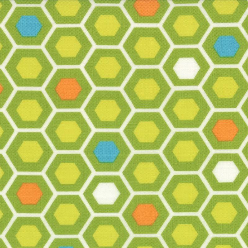 Mixed Bag Hexy Green - 32865 16 - Moda Fabrics - Nebraska Quilt Company - F2400239