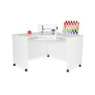 MOD Corner Sewing Cabinet White - Floor Model - Nebraska Quilt Company - MOD Corner Sewing Cabinet White - Floor Model