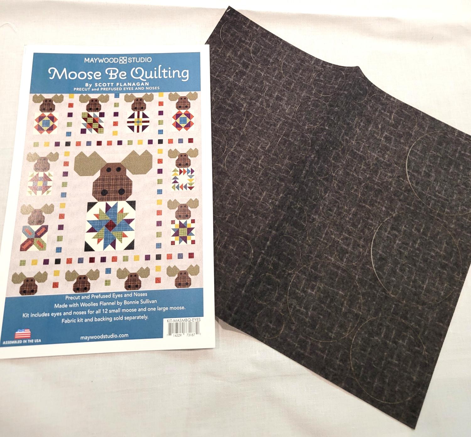 Moose Be Quilting Precut Prefused Eyes & Noses - Nebraska Quilt Company - F05546