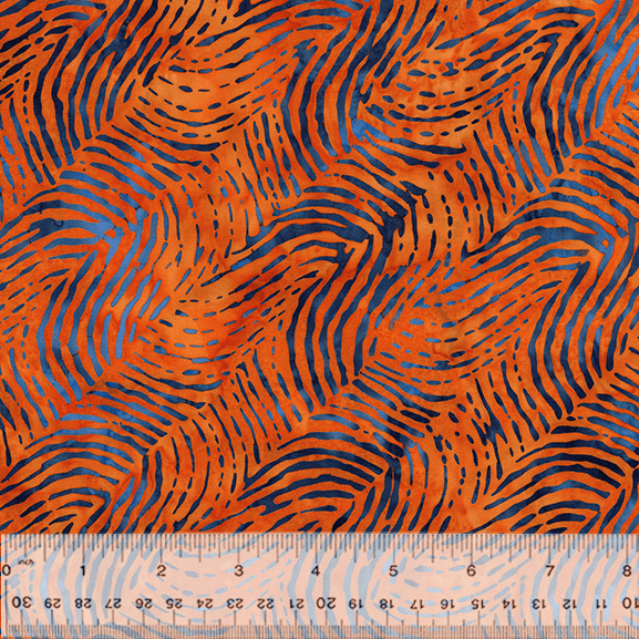 Morocco Strokes Orange - 2600Q - X - Anthology Fabrics - Nebraska Quilt Company - Morocco Strokes Orange - 2600Q - X - Anthology Fabrics
