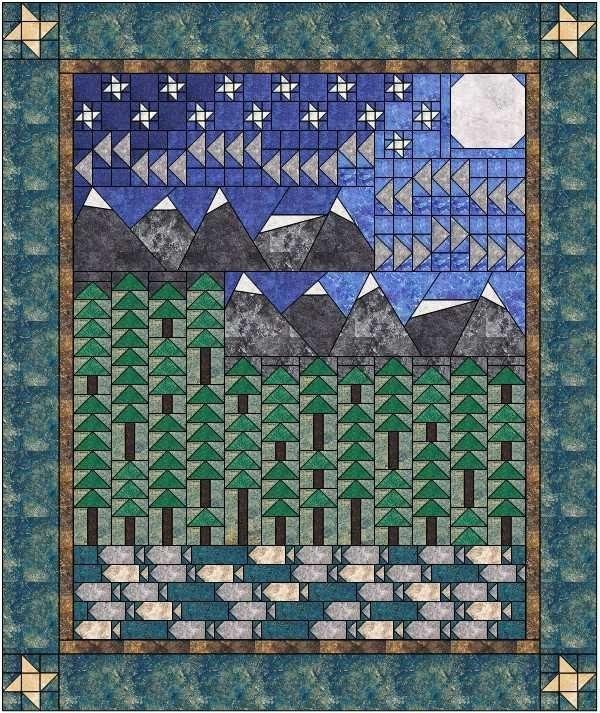 Mountain Majesty Quilt Pattern - Nebraska Quilt Company - PUB2403281