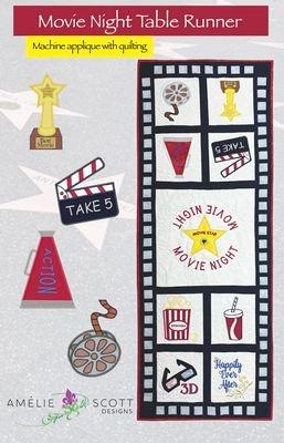 Movie Night Table Runner - Machine Applique with Quilting - Nebraska Quilt Company - PUB2501948