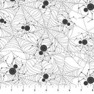 Mr. Bones Sews Button Spiders White - 91077 - 10 - FIGO Fabrics - Nebraska Quilt Company - F2402094