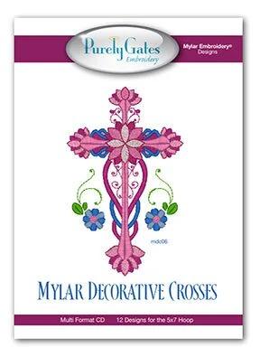 Mylar Embroidery Designs Decorative Crosses - CD - Nebraska Quilt Company - PUB2502198