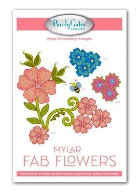 Mylar Embroidery Designs Fab Flowers - CD - Nebraska Quilt Company - PUB2502204