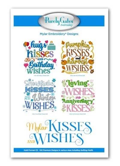 Mylar Embroidery Designs Kisses and Wishes - CD - Nebraska Quilt Company - PUB2502200