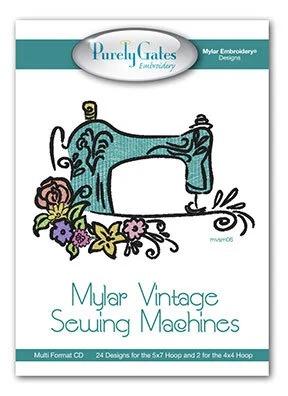 Mylar Embroidery Designs Vintage Sewing Machines - CD - Nebraska Quilt Company - PUB2502197