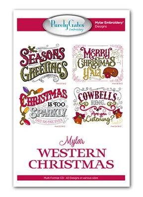 Mylar Embroidery Designs Western Christmas - CD - Nebraska Quilt Company - PUB2502194
