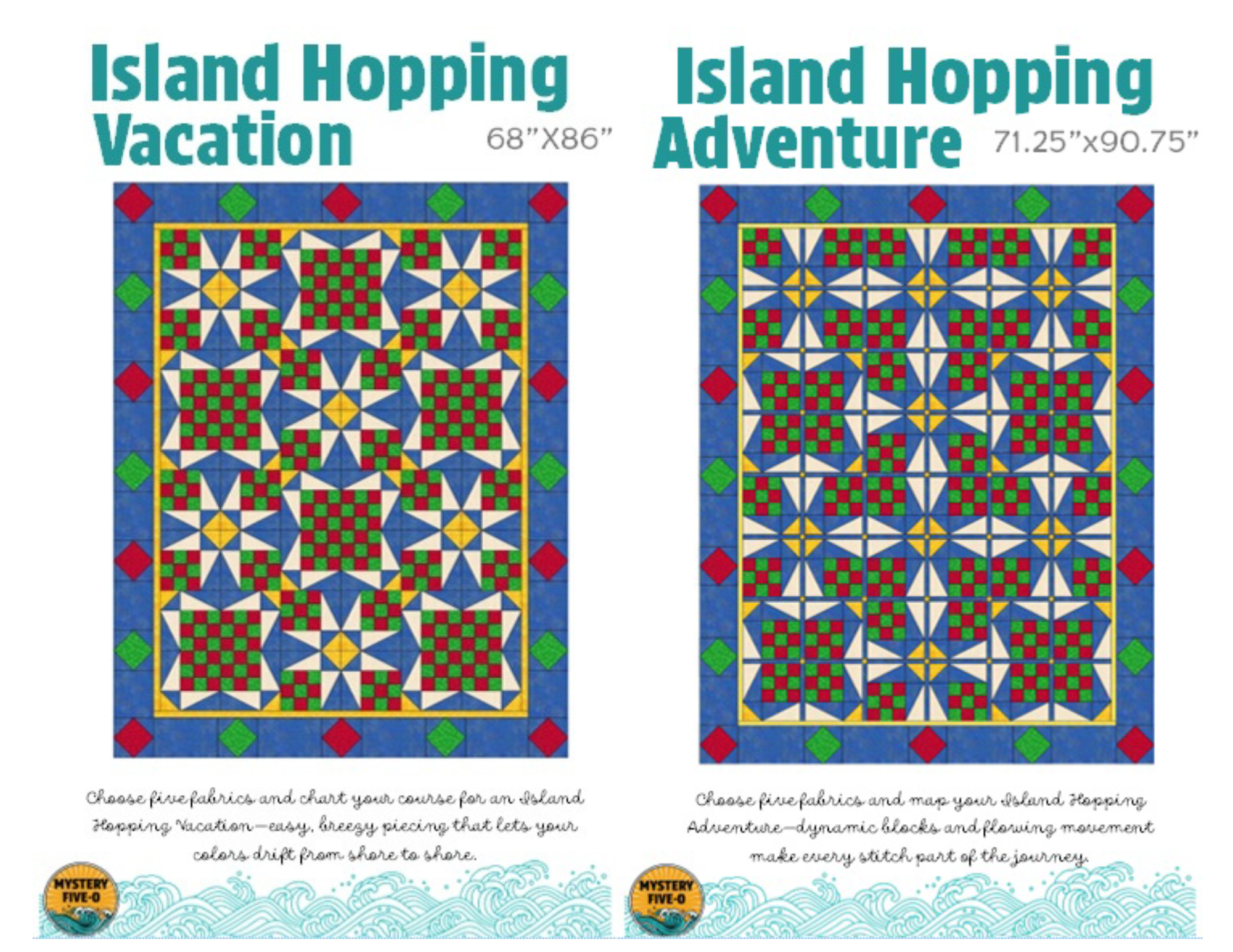 Mystery Five - 0 2 - Island Hopping featuring Trick or Treat Halloween - Nebraska Quilt Company - K2502179