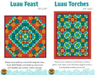 Mystery Five - 0 Luau Quilt Kit featuring Various Batiks - Nebraska Quilt Company - K260162