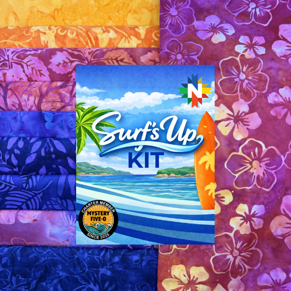 Mystery Five - 0 Surf's Up Quilt Kit featuring Berry Crush - Nebraska Quilt Company - K261265