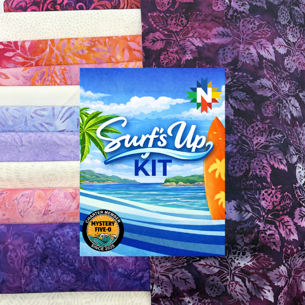 Mystery Five - 0 Surf's Up Quilt Kit featuring Kathy's Pick - Nebraska Quilt Company - K261264