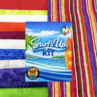 Mystery Five - 0 Surf's Up Quilt Kit featuring Rainbow Colors - Nebraska Quilt Company - K261247