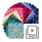 Mystic Meadow 5" Squares Multi 42 Pieces - Nebraska Quilt Company - Mystic Meadow 5" Squares Multi 42 Pieces