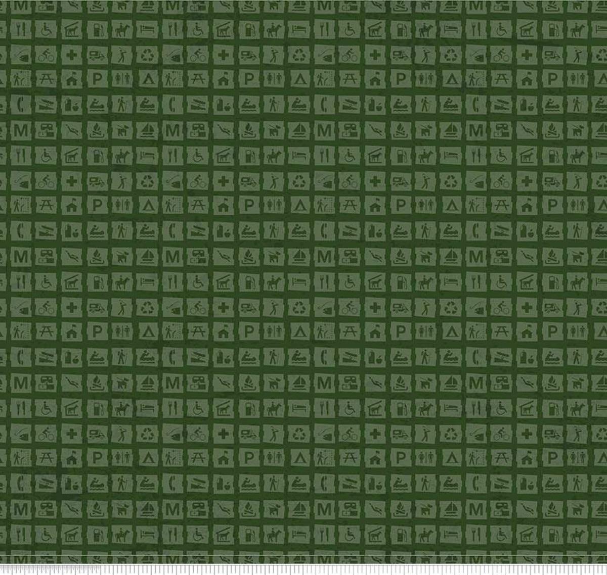 National Parks Signs Green - C8783 - GREEN - Riley Blake Designs - Nebraska Quilt Company - F2401643