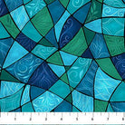 Nativity Stained Glass Cool Multi - 28223 - 68 - Northcott Fabrics - Nebraska Quilt Company - F2402293