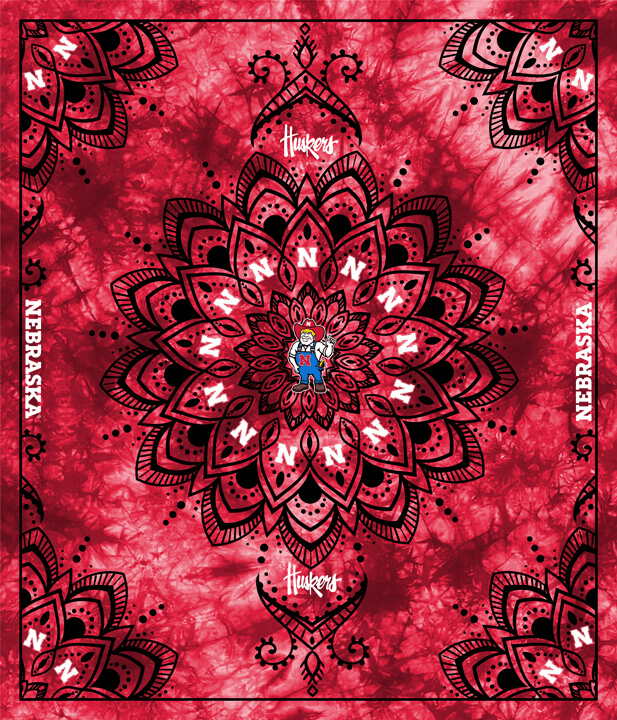NCAA - Nebraska Collegiate Tapestry Panel 48" x 56" - NE1360 - Sykel Enterprises - Nebraska Quilt Company - NCAA - Nebraska Collegiate Tapestry Panel 48" x 56" - NE1360 - Sykel Enterprises