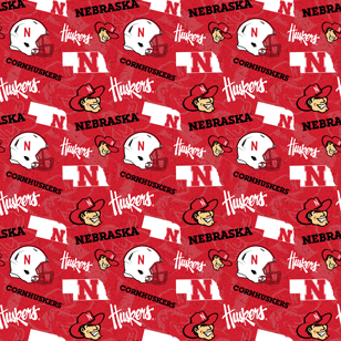 NCAA - Nebraska Tone On Tone - NE1178 - Sykel Enterprises - Nebraska Quilt Company - NCAA - Nebraska Tone On Tone - NE1178 - Sykel Enterprises