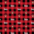 NCAA University of Nebraska Buffalo Plaid Fleece - NE1190 - Sykel Enterprises - Nebraska Quilt Company - F251425
