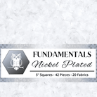 Nickel Plated 5" Squares Multi 42 Pieces - Nebraska Quilt Company - PC260448