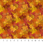 Night Owl Leaves Orange Multi - DP28851 - 56 - Northcott Fabrics - Nebraska Quilt Company - F261109