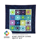 Nine Patch Star Quilt Kit Featuring Garden Gate - Nebraska Quilt Company - K261340
